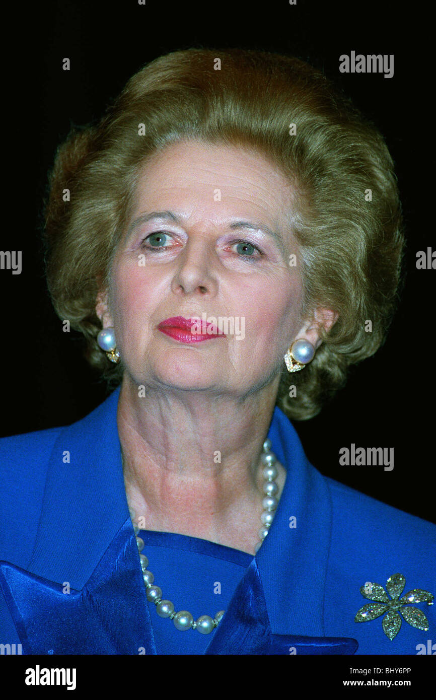 MARGARET THATCHER, ANCIEN PREMIER MINISTRE 16 Mai 1992 Banque D'Images