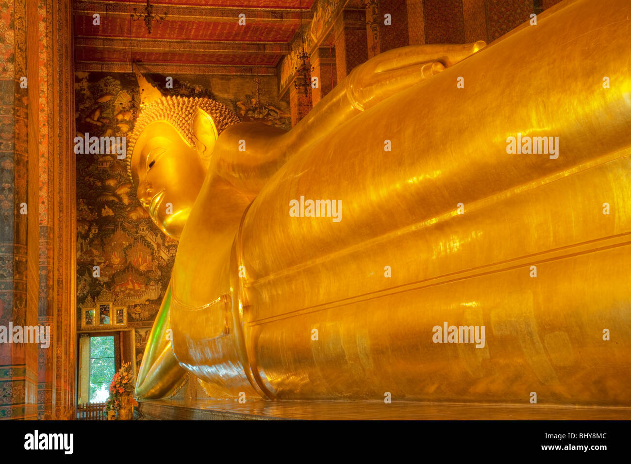 Wat Pho, également connu comme le Temple de la Bouddha couché Banque D'Images