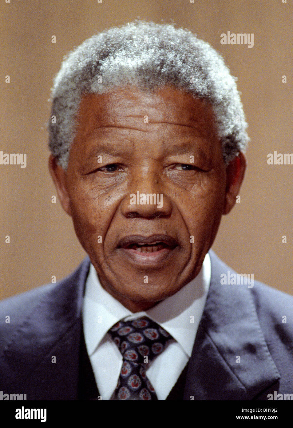 NELSON MANDELA EST LE VICE-PRÉSIDENT DE L A.N.C. 04 juillet 1990 Londres Angleterre Banque D'Images