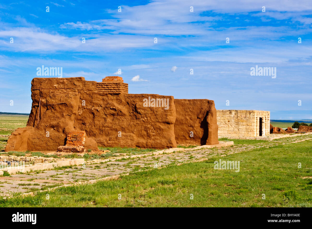 Fort Union National Monument & Santa Fe Trail Lieu historique national le Nouveau Mexique. Banque D'Images