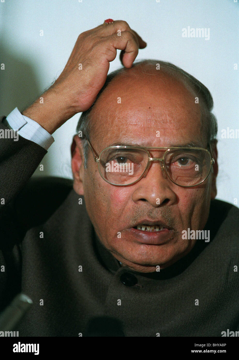 SHRI P V NARASIMHA RAO PREMIER MINISTRE DE L'Inde 05 Mars 1992 Banque D'Images