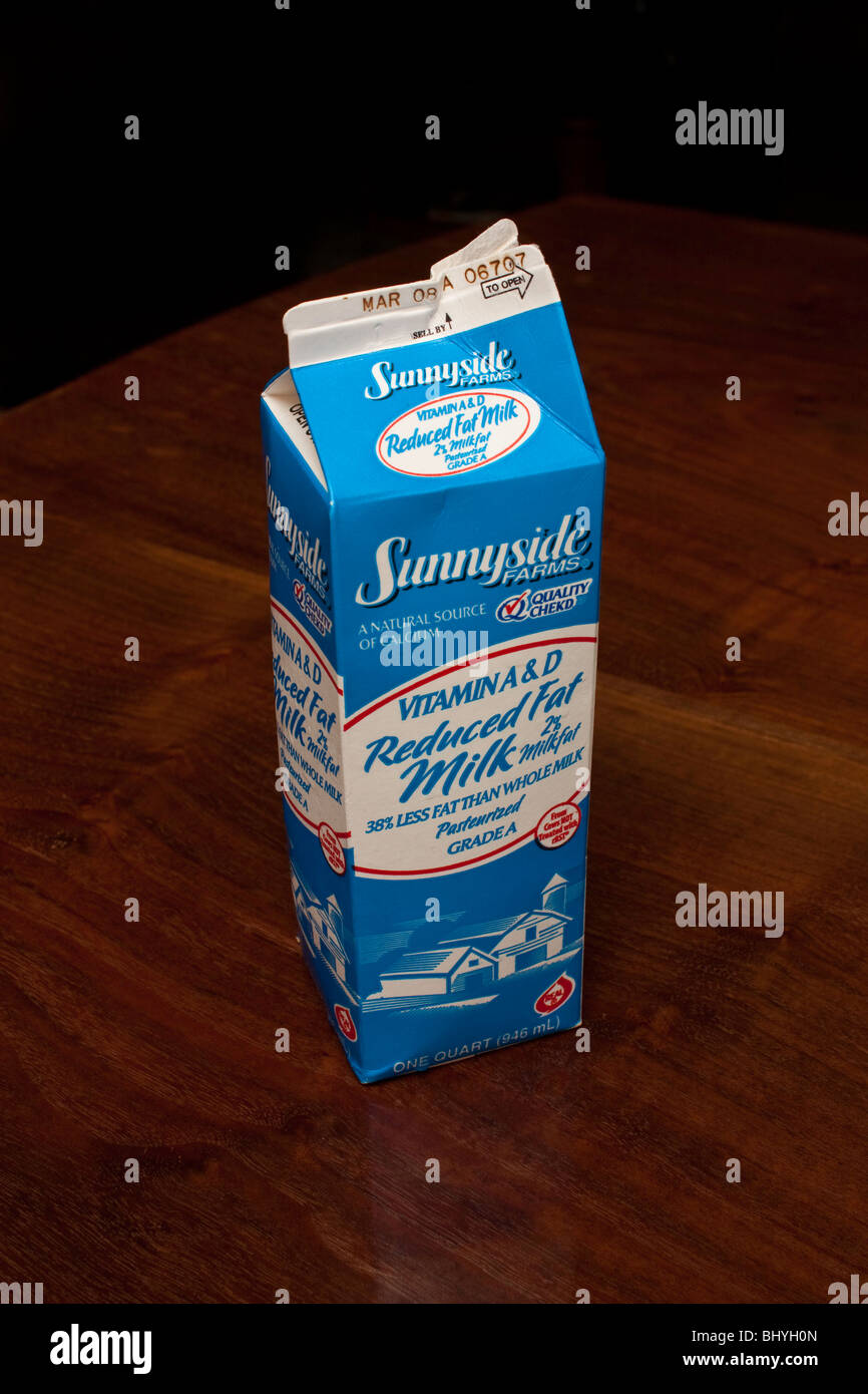 Milk carton Banque de photographies et d'images à haute résolution - Alamy