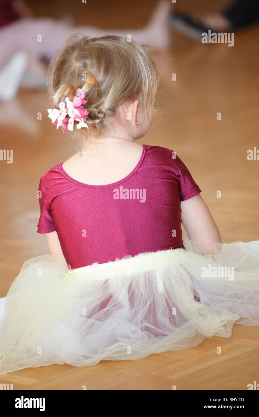 Fille dans le Ballett school Banque D'Images