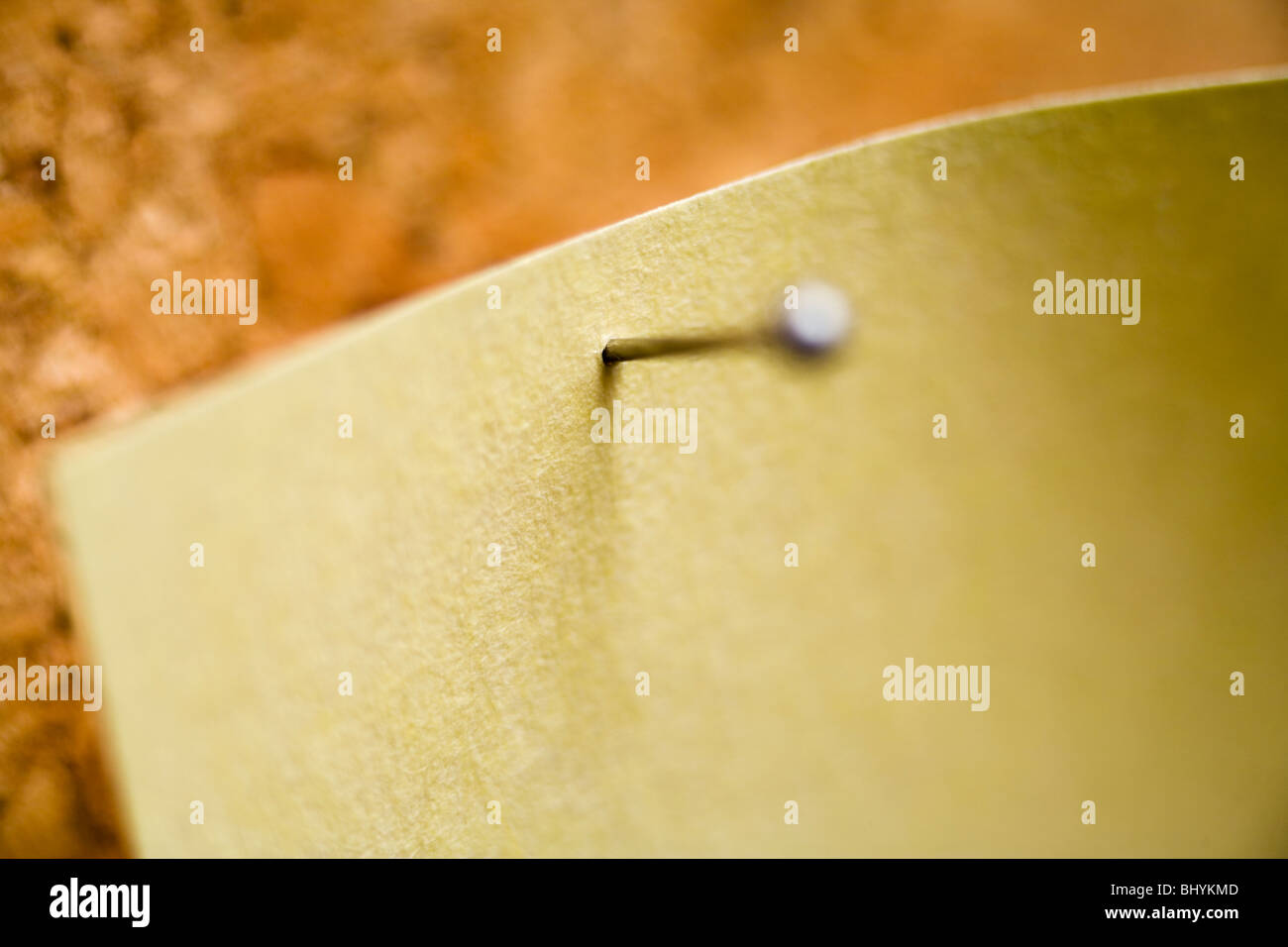 Sur un punaiseur Banque D'Images