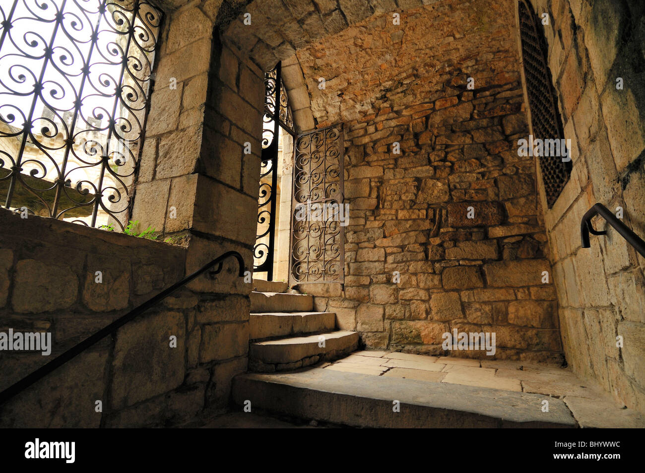 Rocamadour (46) : d'une crypte romane St Amadour Banque D'Images