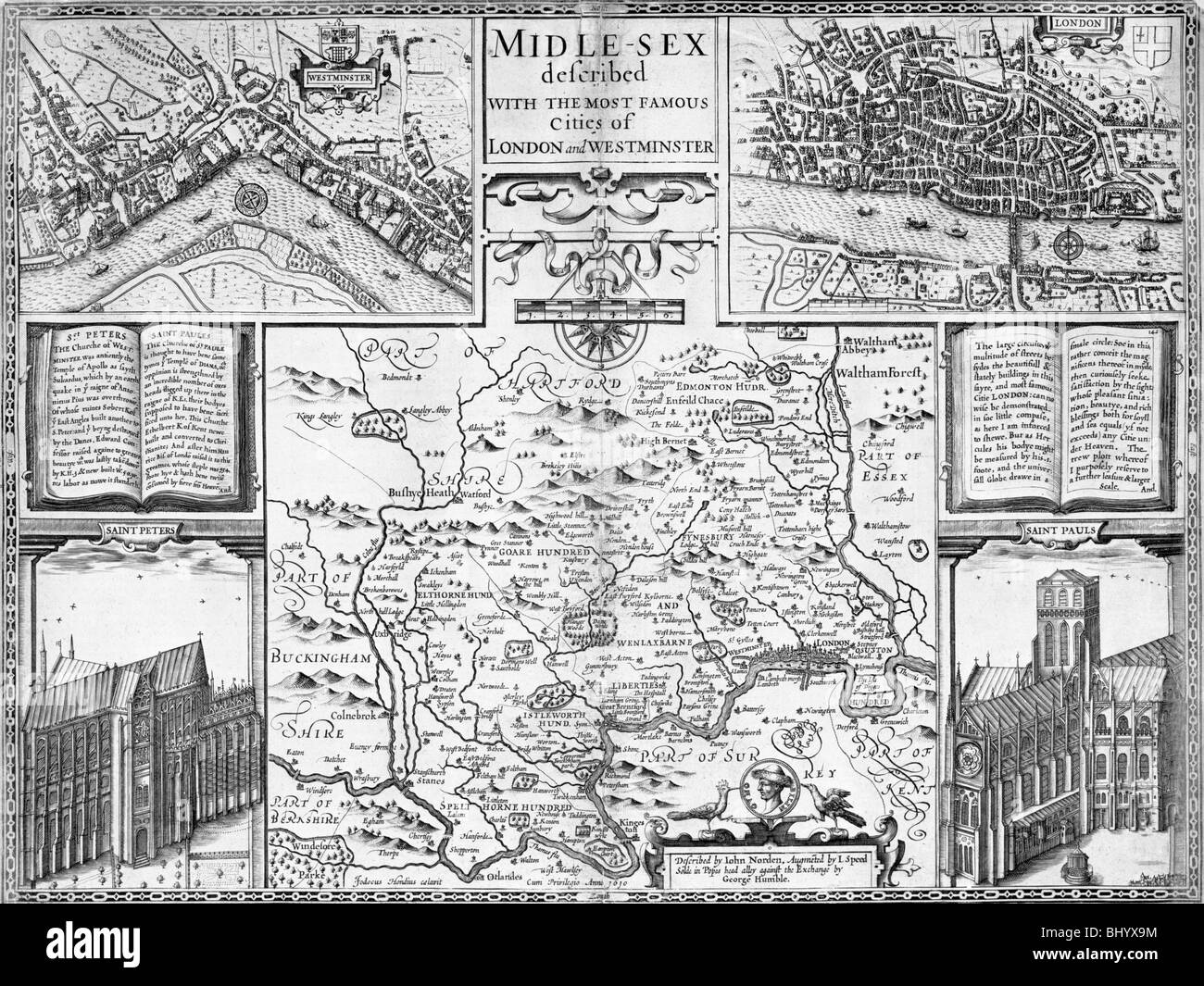 Map of london 16th century Banque de photographies et d’images à haute ...