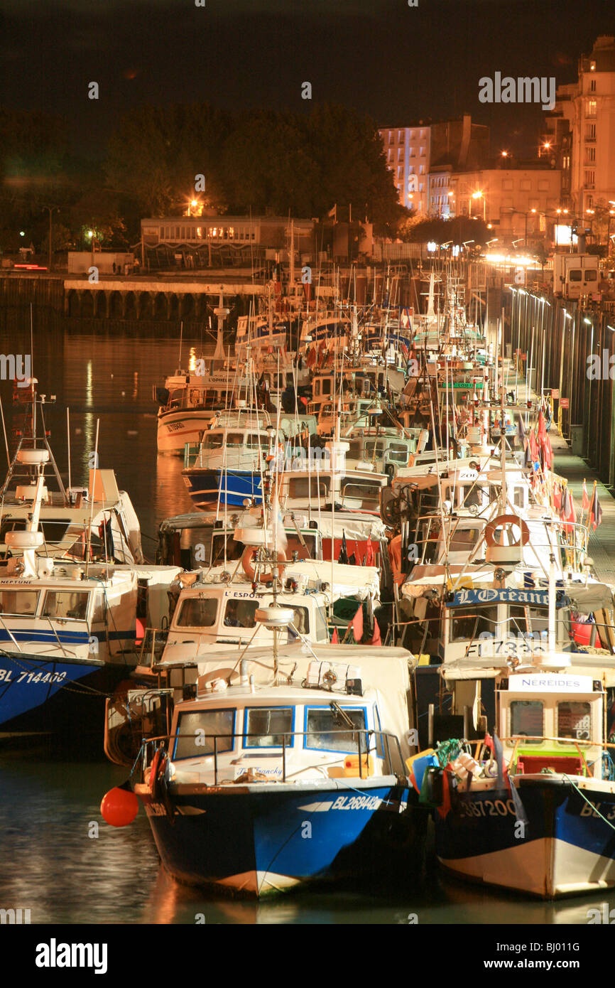 Boulogne-sur-Mer (62) : le port Banque D'Images