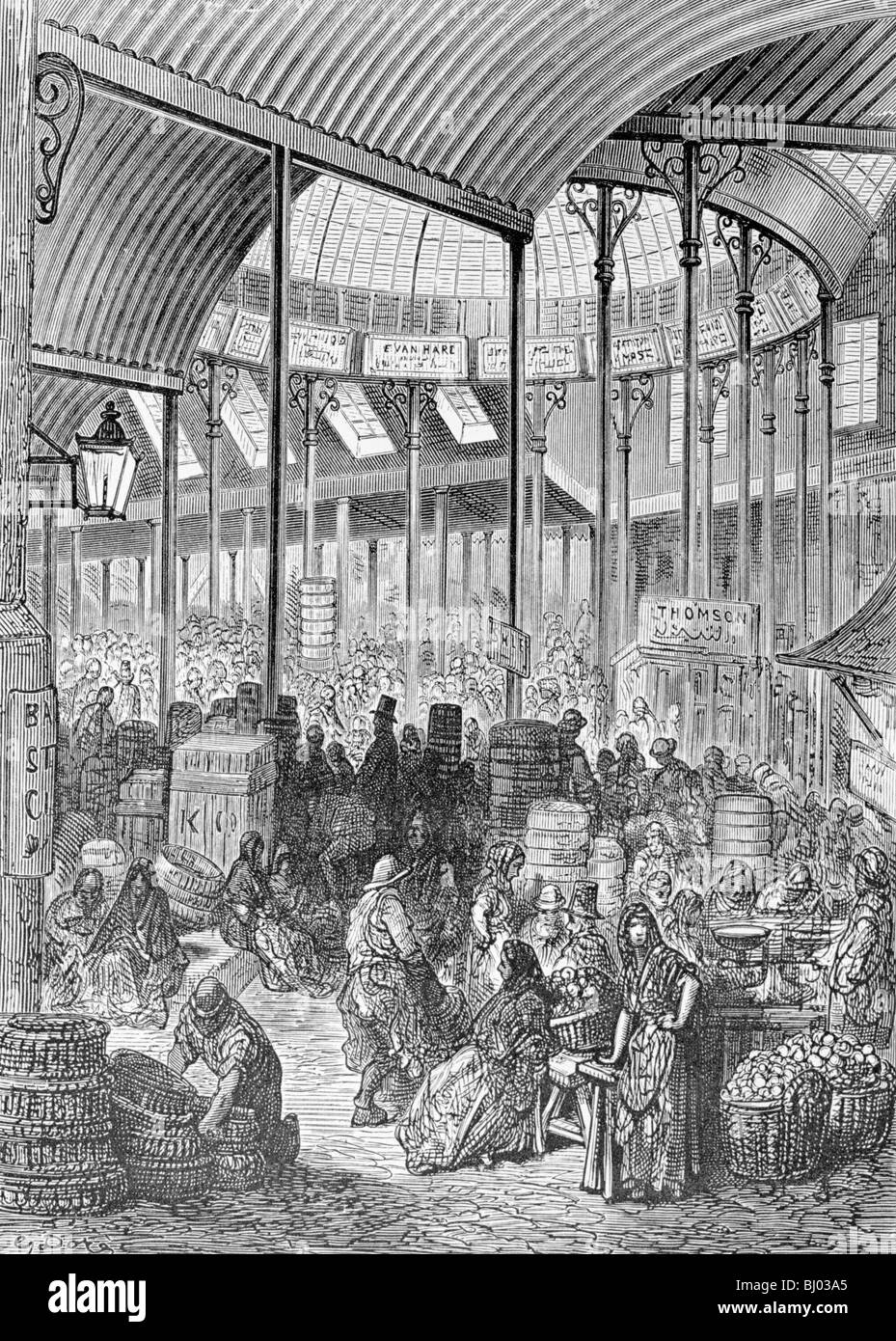 'Borough Market', 1872. Artiste : François Pannemaker Adolphe Banque D'Images