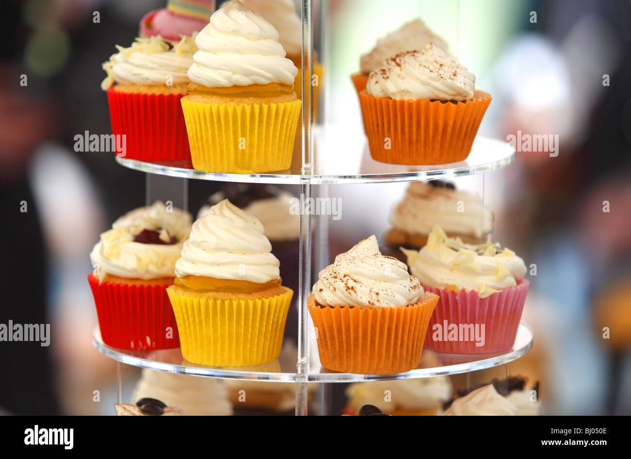 Conte ou cup cakes. Banque D'Images