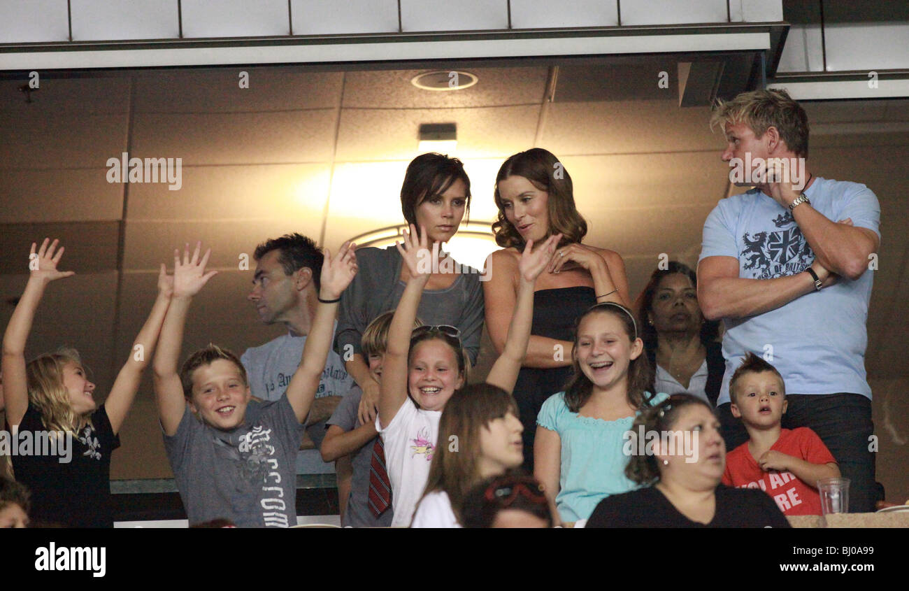VICTORIA BECKHAM GORDON RAMSEY RAMSEY TANA BROOKLYN BECKHAM ROMEO BECKHAM CRUZ BECKHAM RAMSEY KIDS LOS ANGELES GALAXY V CH Banque D'Images