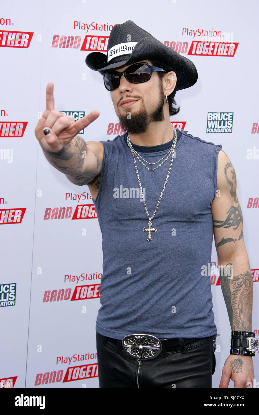 DAVE NAVARRO MUSICIEN SMASHBOX STUDIOS CULVER CITY LOS ANGELES USA 10/12/2005 Banque D'Images