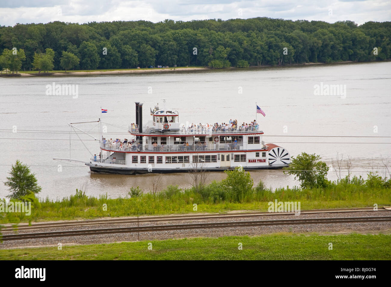 Mark Twain Riverboat Mississippi Banque D'Images