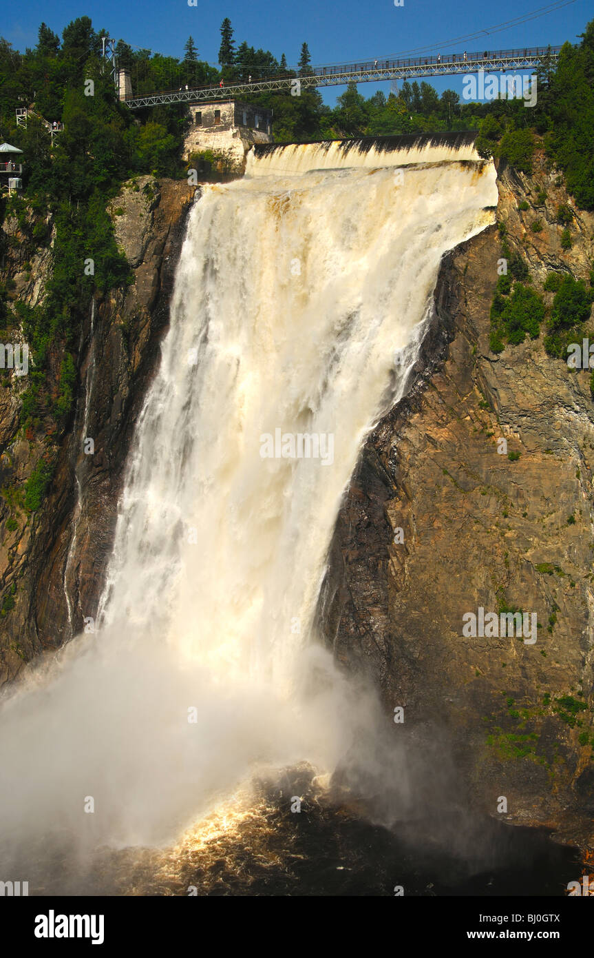 Spectacle de la nature de la Chute Montmorency, Beauport, Québec, Canada Banque D'Images