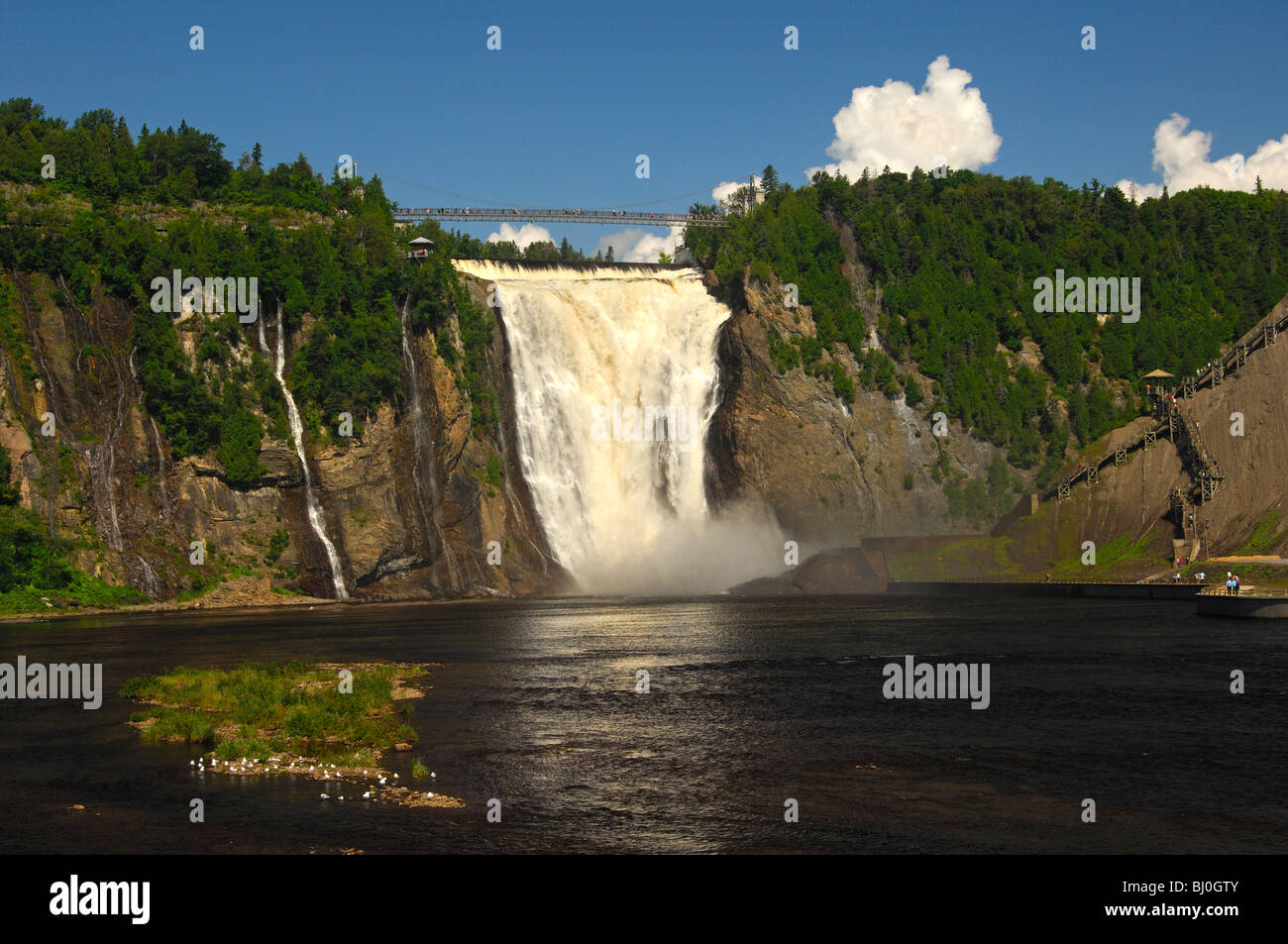 Spectacle de la nature de la Chute Montmorency, Beauport, Québec, Canada Banque D'Images