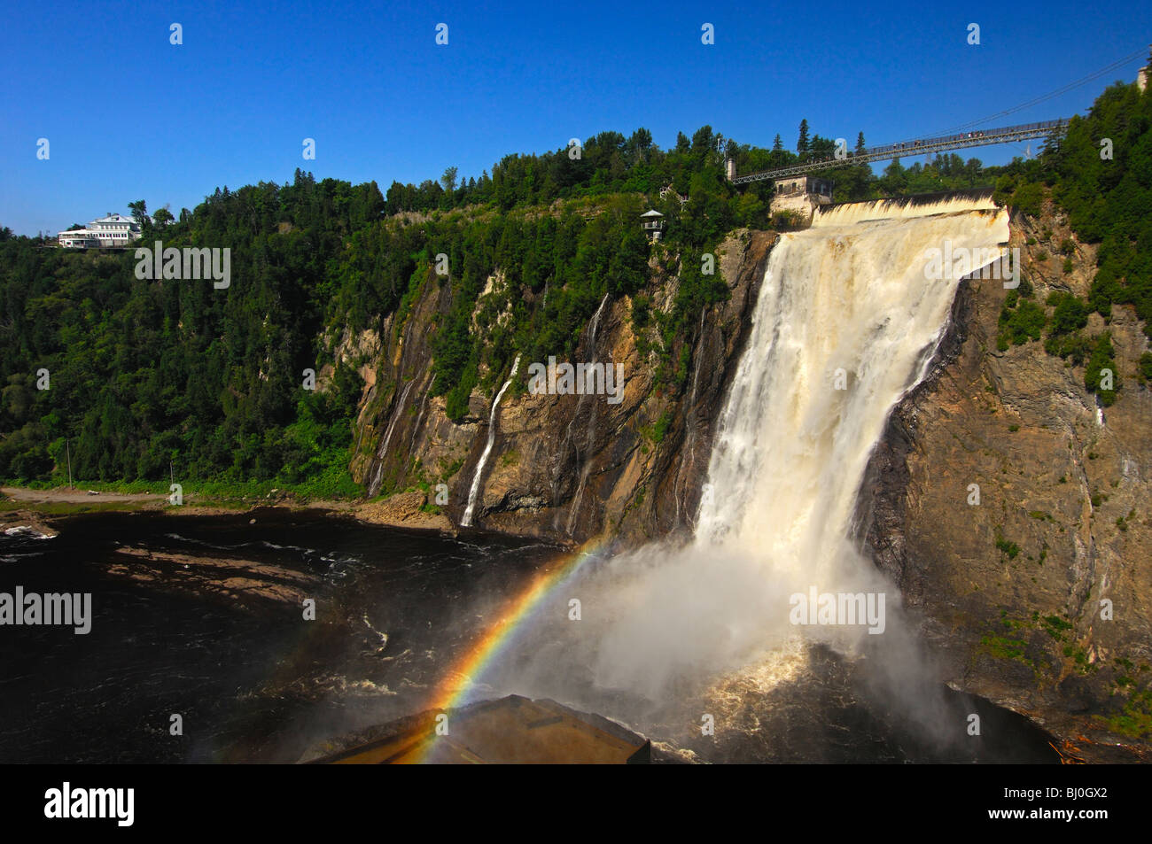 Spectacle de la nature de la Chute Montmorency, Beauport, Québec, Canada Banque D'Images