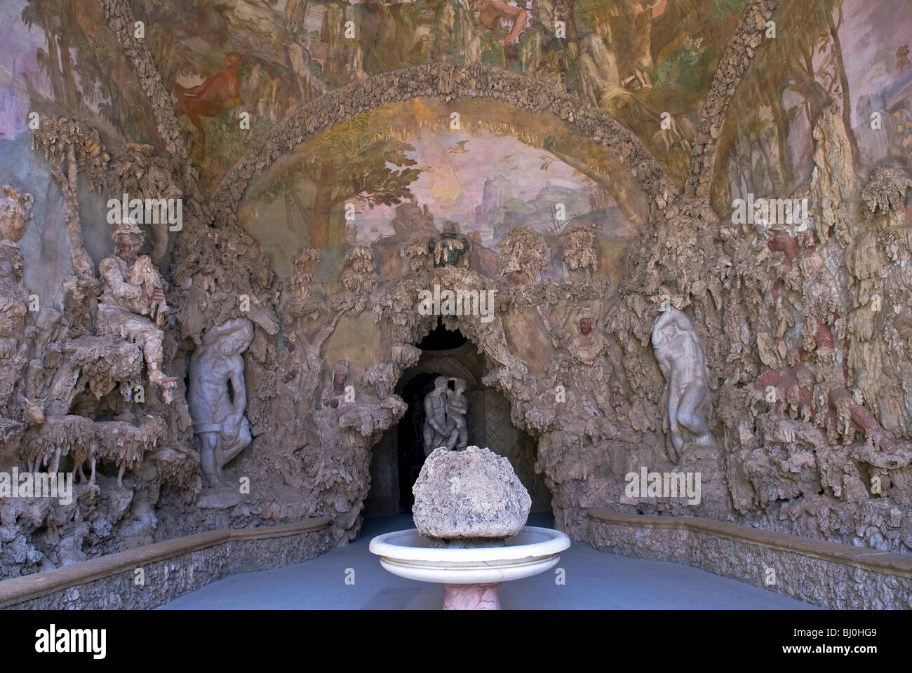 Grotte de Buontalenti, jardin de Boboli, Florence (Firenze), UNESCO World Heritage Site, Toscane, Italie, Europe Banque D'Images