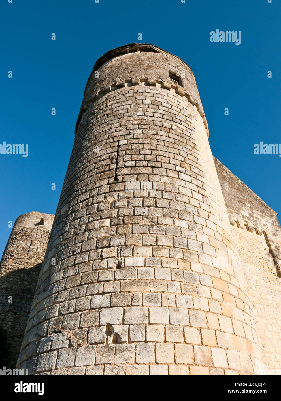 Chateau Tour, Le Grand-Pressigny, sud-Touraine, France. Banque D'Images