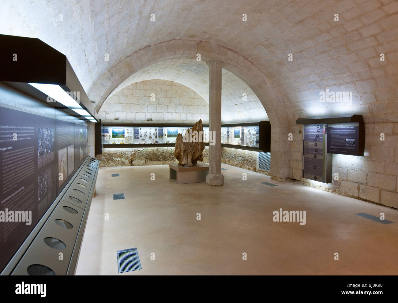 Musée de Préhistoire, Le Grand-Pressigny, sud-Touraine, France. Banque D'Images