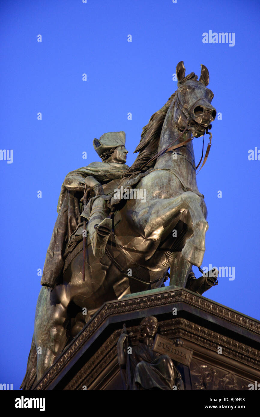 Statue équestre de Frédéric le Grand, Berlin, Allemagne Banque D'Images