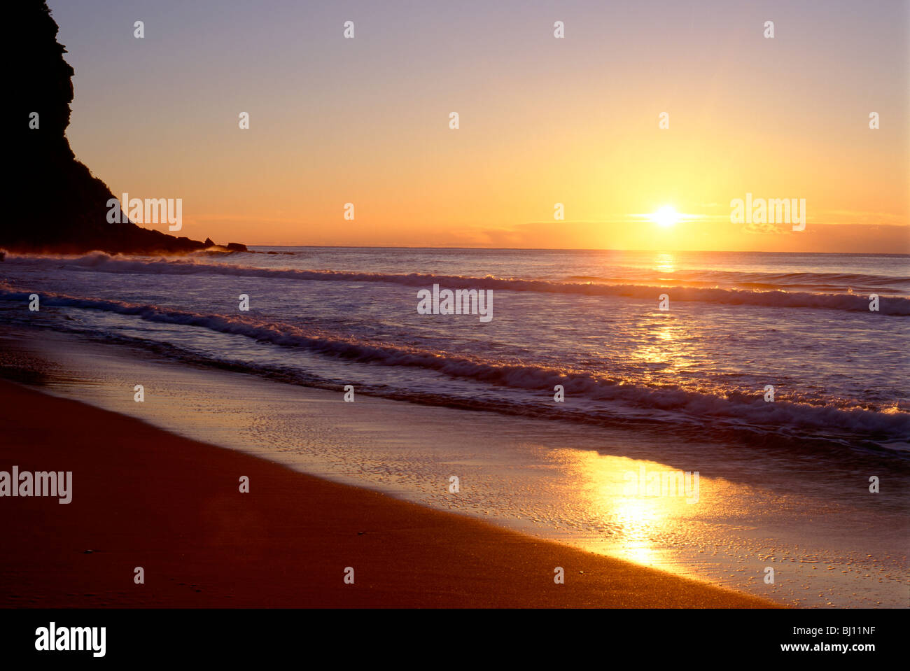 Lever du soleil à Bungan Beach, New South Wales, Australie Banque D'Images