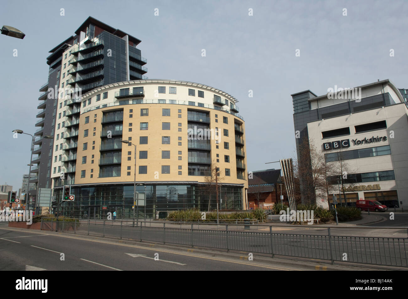 Skyline apartments et building, à Leeds Banque D'Images