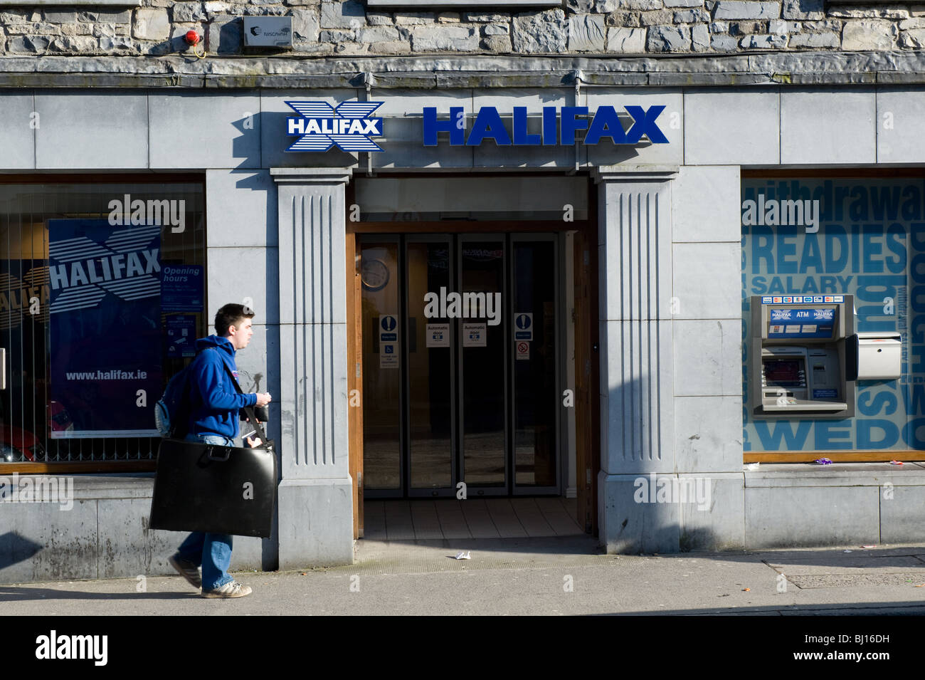 Direction générale de la banque Halifax, Castlebar, Comté de Mayo, Irlande. Banque D'Images