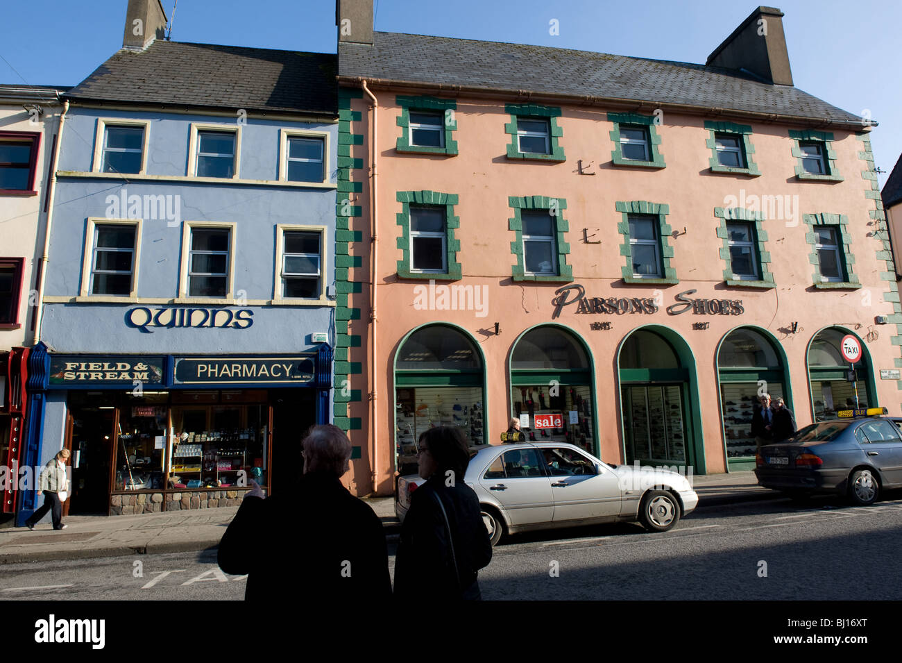 Market Street, Castlebar, Comté de Mayo, Irlande Banque D'Images