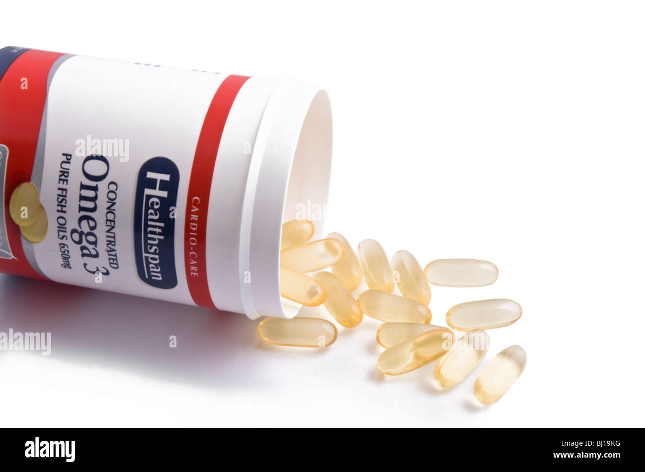Omega 3 capsules Banque D'Images