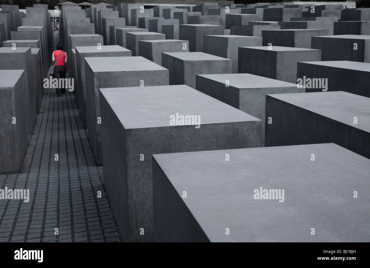 Mémorial de l'holocauste juif allemand Berlin, Allemagne Banque D'Images