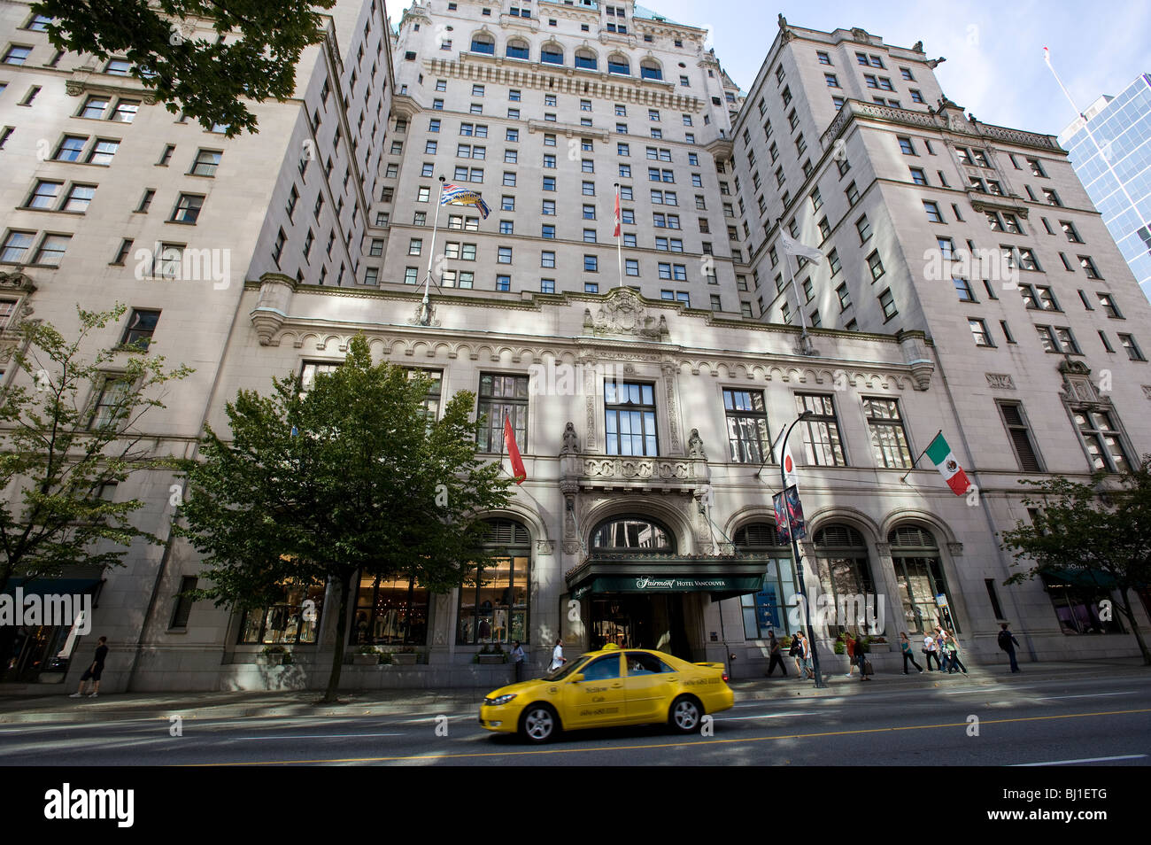 Le Fairmont Hotel Vancouver BC Canada Banque D'Images
