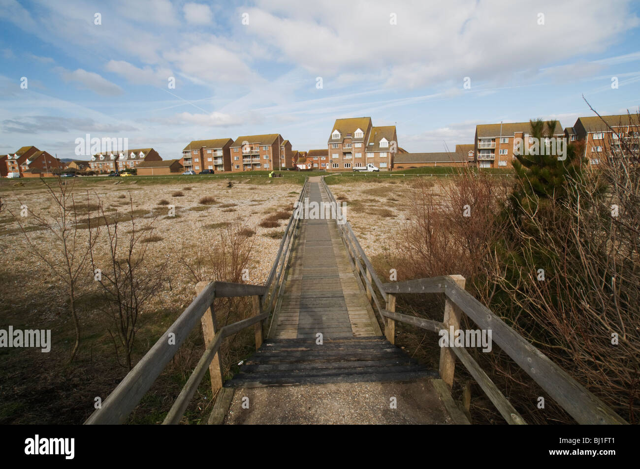 EASTBOURNE, Angleterre, Royaume-Uni - Logement à proximité du bord de mer. Banque D'Images