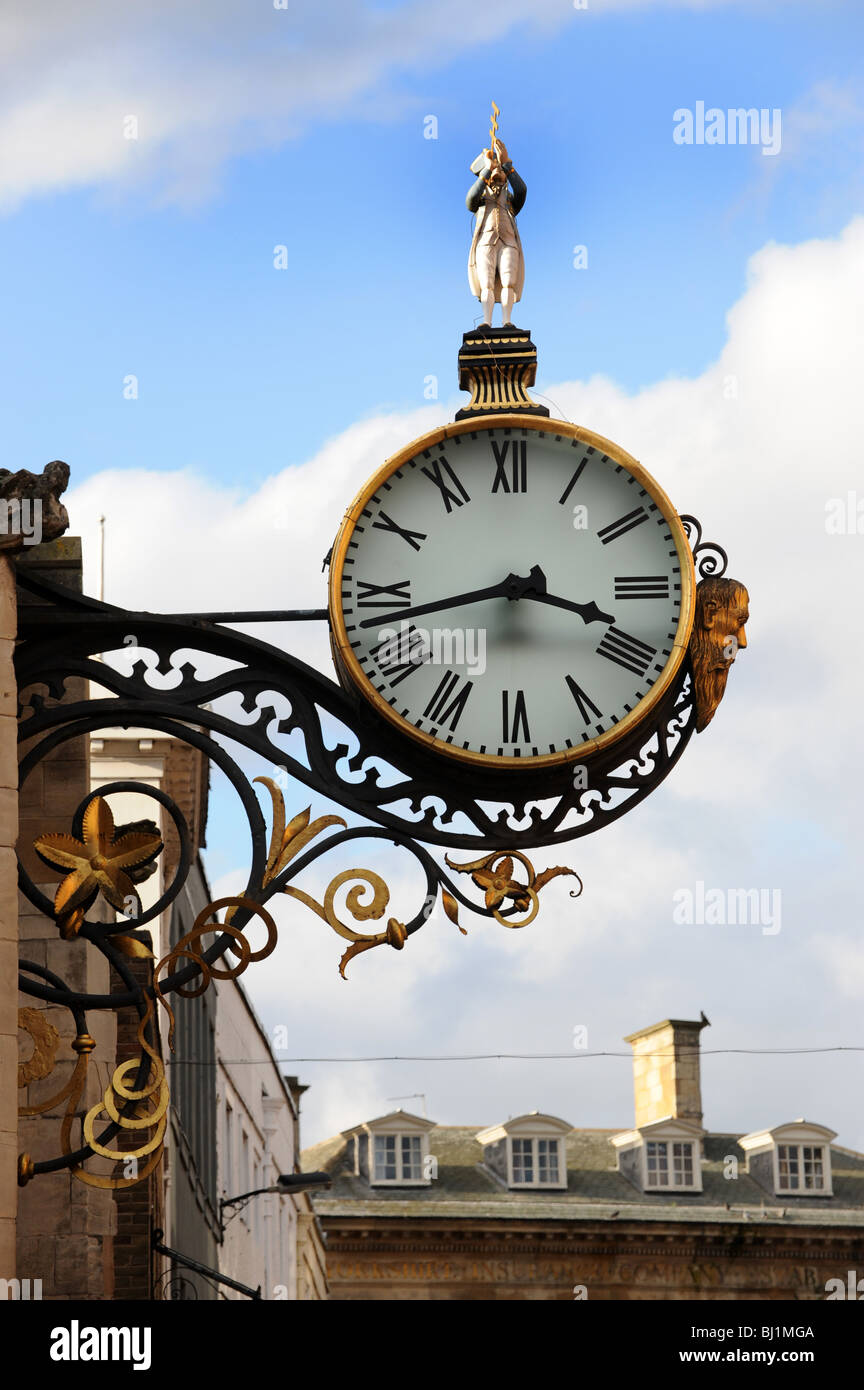 L'horloge de St Martin-le-Grand église sur Coney Street.York North Yorkshire en Angleterre Banque D'Images
