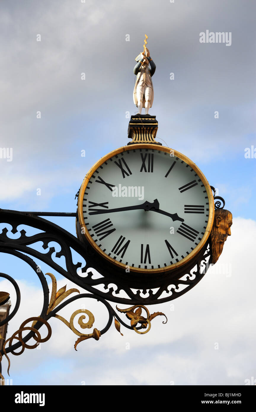 L'horloge de St Martin-le-Grand église sur Coney Street.York North Yorkshire en Angleterre Banque D'Images