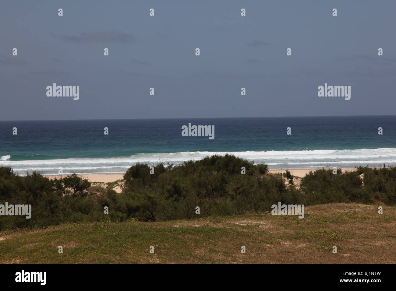 Désert du Sahara, le Sénégal lac rose, près de l'océan Atlantique Banque D'Images