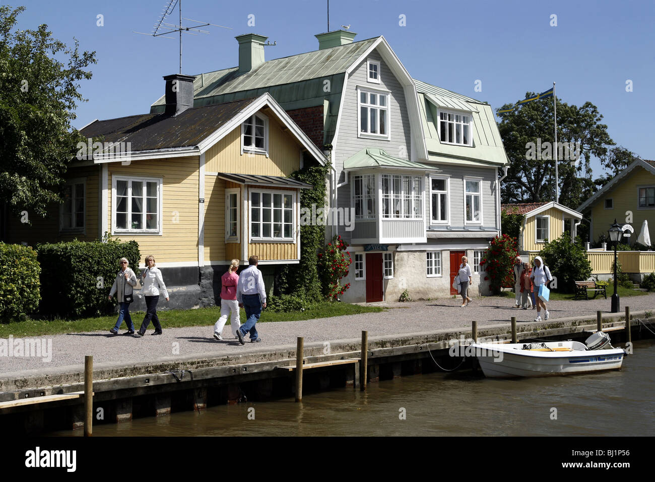 Rivière Trosa, Trosa Södermanland, Suède, Banque D'Images