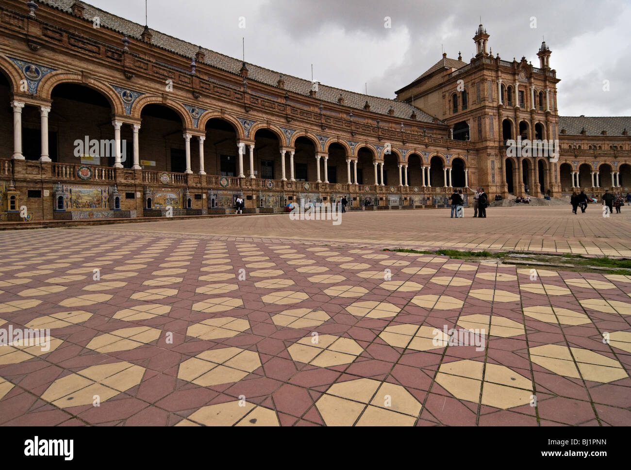 La Plaza de España à Séville (Sevilla, Espagne) Banque D'Images