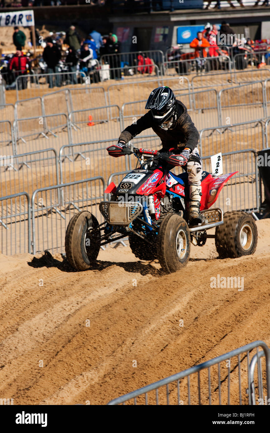 Quad racing à Margate sands 7 Mars 2010 Banque D'Images