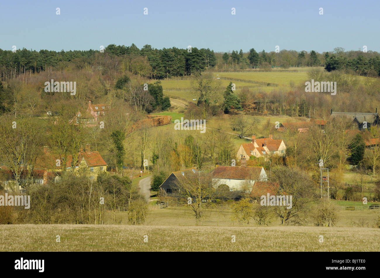 Gites à la campagne à Stoke-by-Nayland, Suffolk, Angleterre Banque D'Images