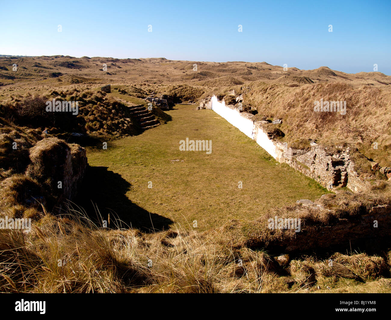 Demeure de Saint Piran's Church, saint Patron de Cornwall. Broad oak. Banque D'Images