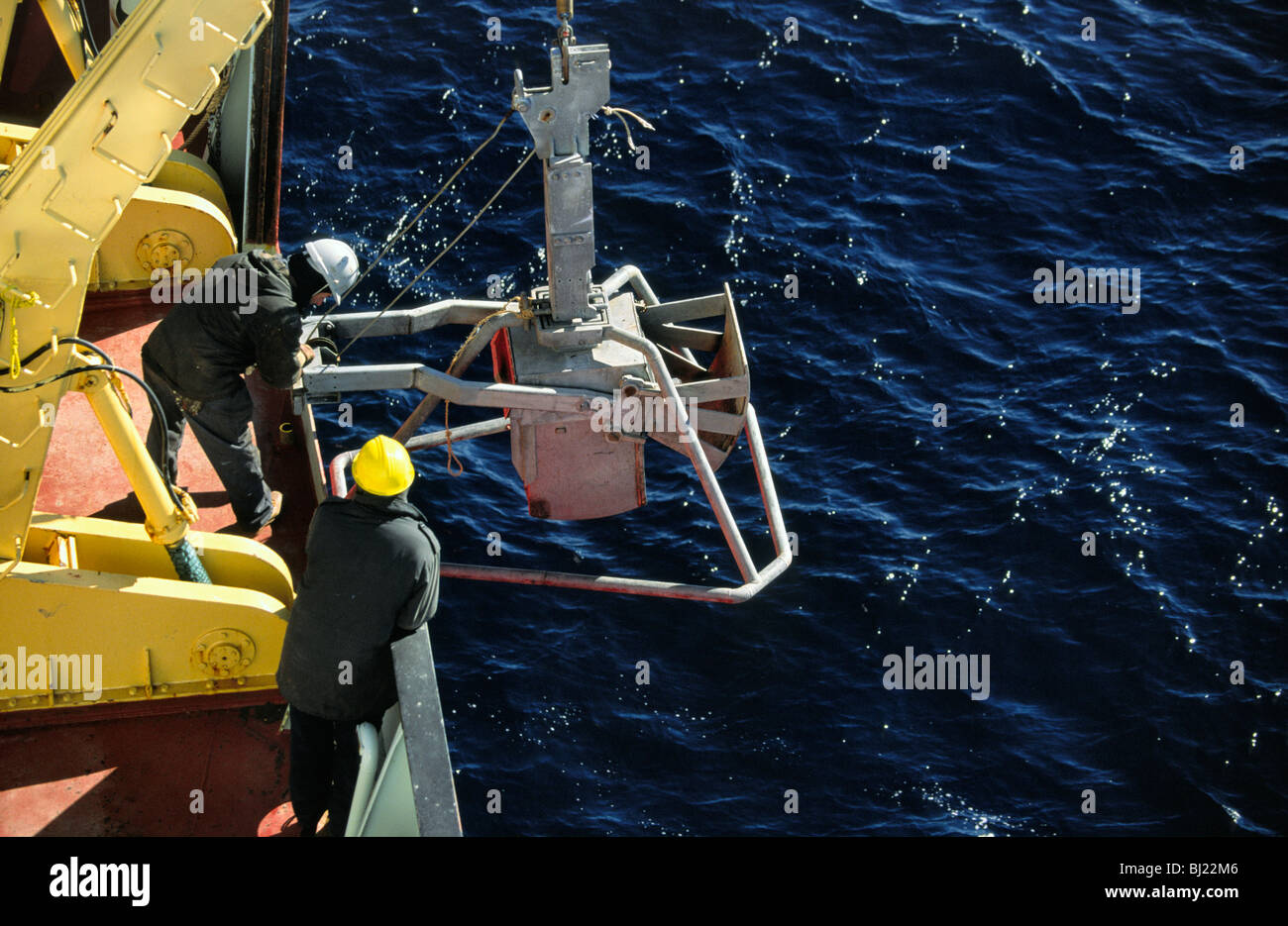 La recherche marine dans l'Arctique, le Canada. Banque D'Images