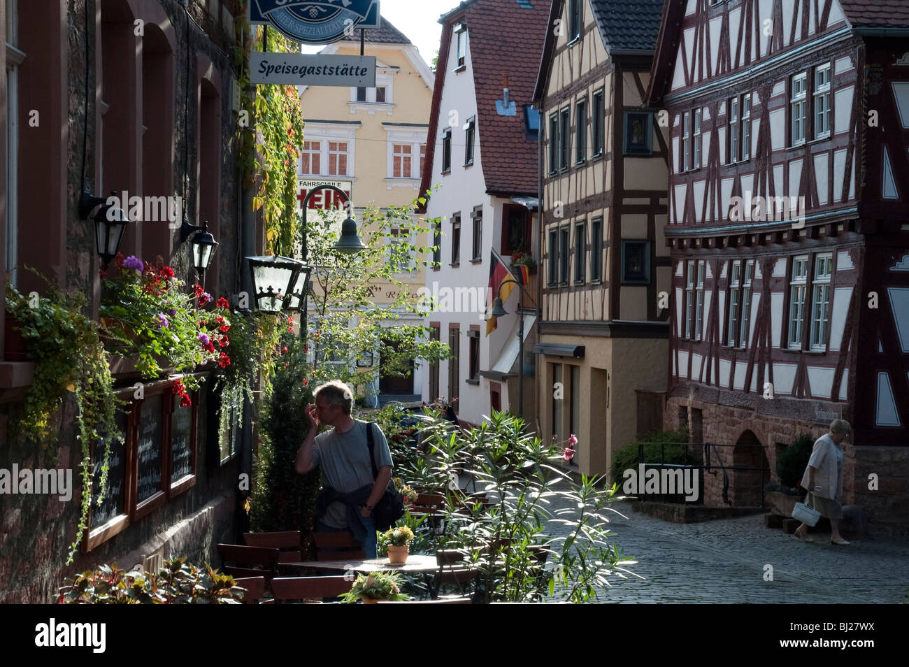 Altstadt Klingenberg am Main, Bayern, Deutschland | vieille ville, Klingenberg sur Main, Bavière, Allemagne Banque D'Images