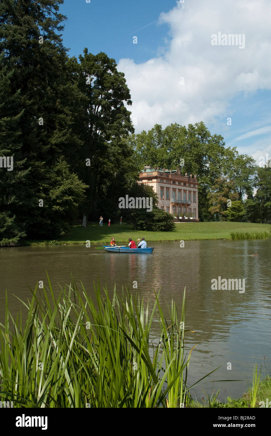 Jardin paysager anglais Schoenbusch, Augsbourg, Bavière, Allemagne Banque D'Images