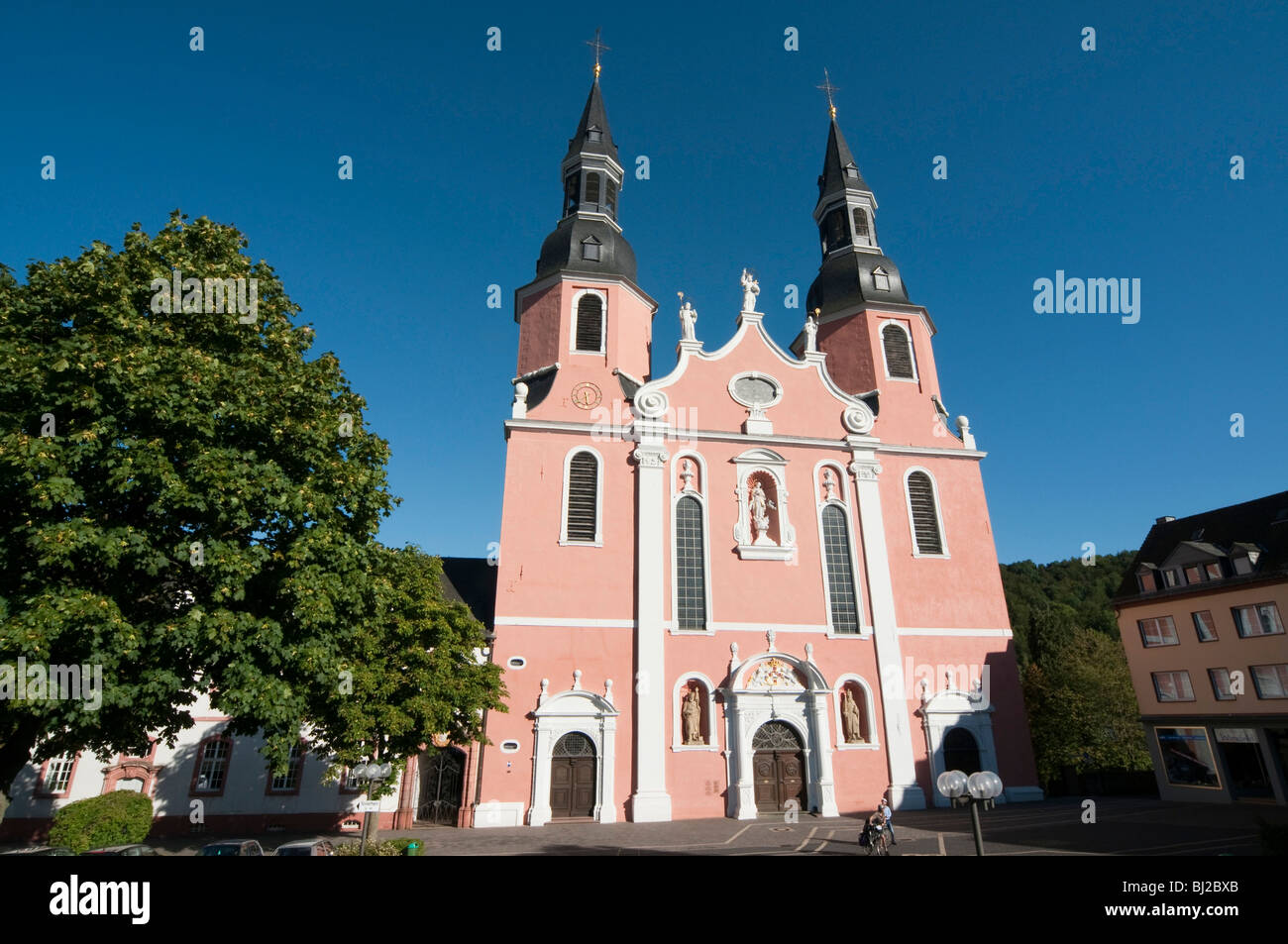 Abteikirche Pruem, Eifel, Rheinland-Pfalz, Deutschland | église abbatiale Pruem, Eifel, Rhénanie-Palatinat, Allemagne Banque D'Images
