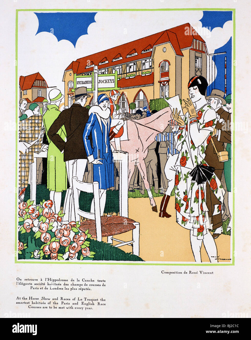 Affiche Art déco avec thème golf, c1930s. Artiste : Inconnu Banque D'Images