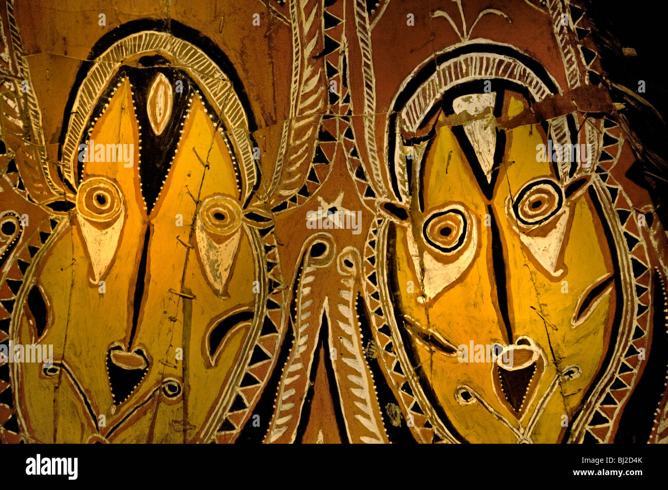 La Papouasie-Nouvelle-Guinée Asmat Indonésie artisanat art museum Banque D'Images