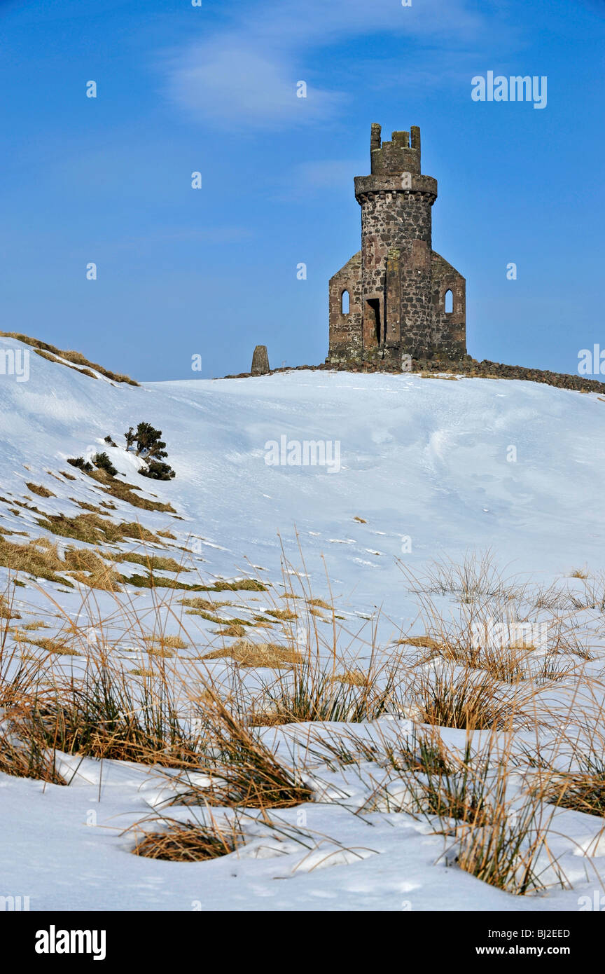 Johnston tour sur la colline surplombant Laurencekirk Garvock, Aberdeenshire, Banque D'Images