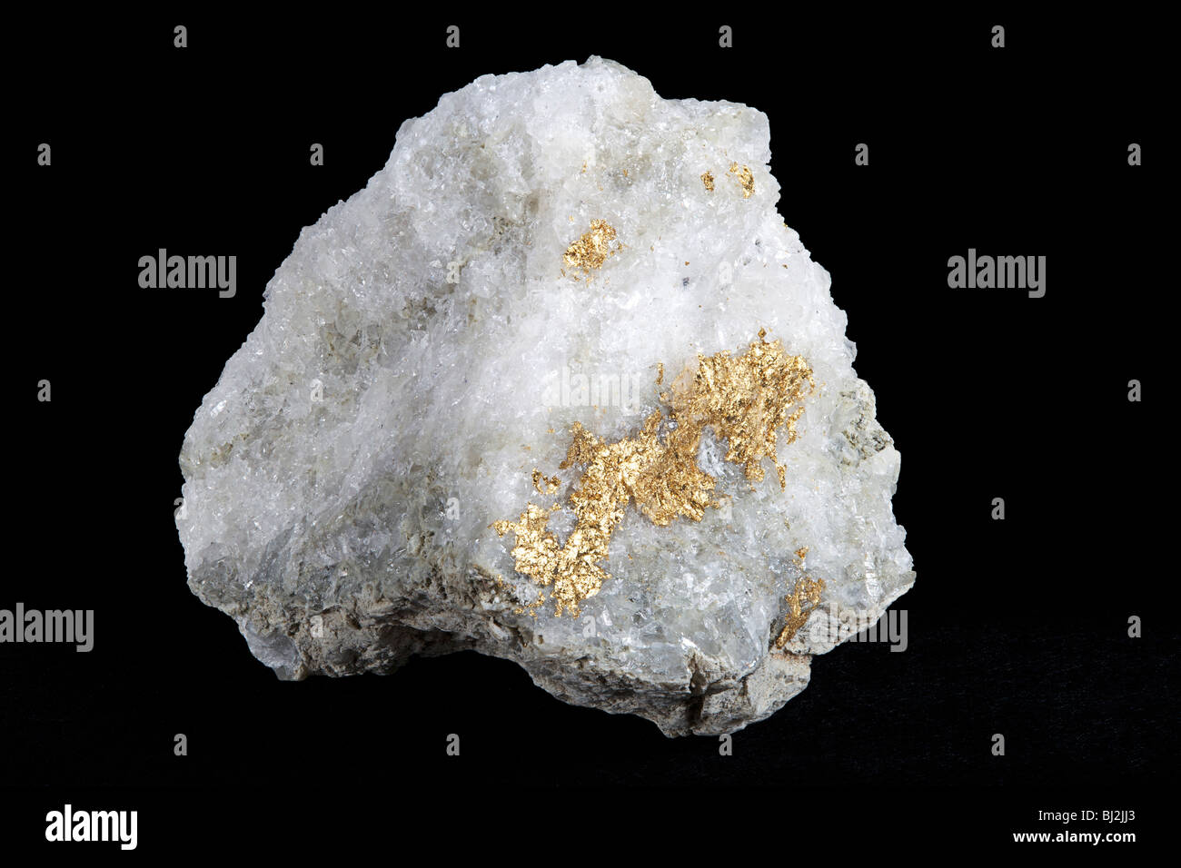 Morceau De Roche Mele De Metaux Gold quartz Banque de photographies et d'images à haute résolution - Alamy