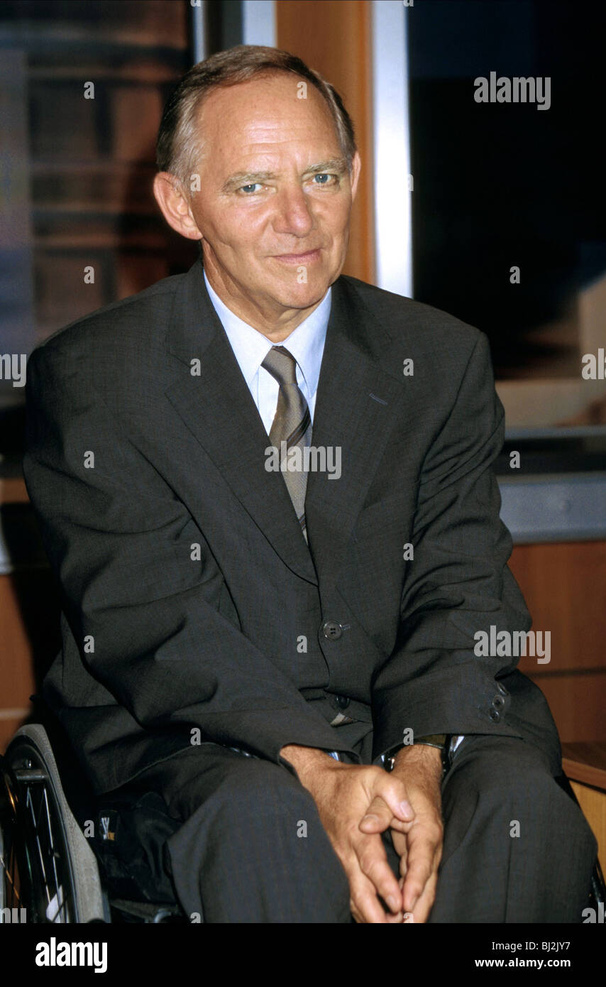 WOLFGANG SCHAUBLE LE MINISTRE ALLEMAND DES AFFAIRES ÉTRANGÈRES, 09 Octobre 2003 Banque D'Images