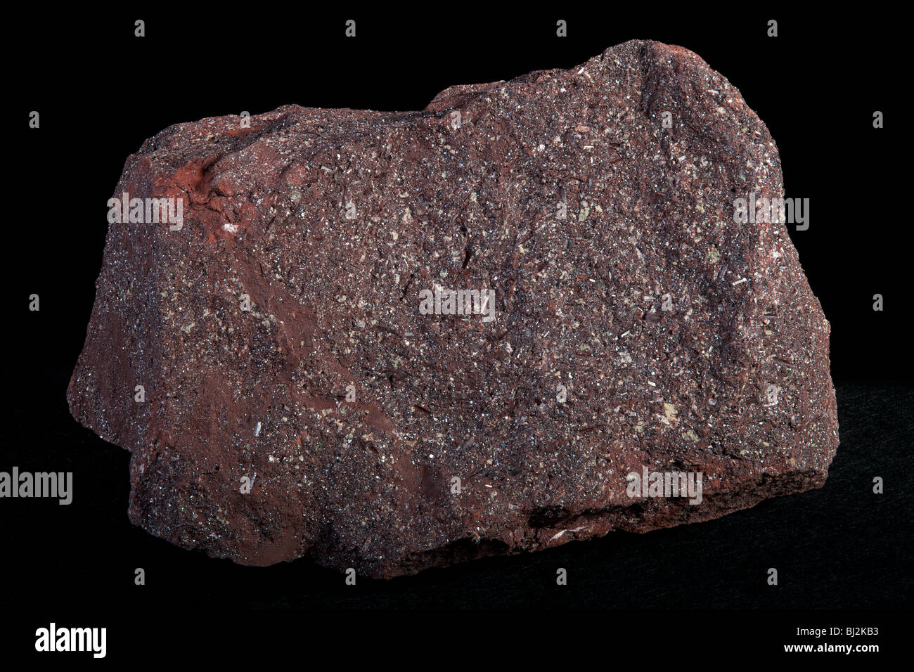 L'hématite rouge (minerai de fer) Banque D'Images