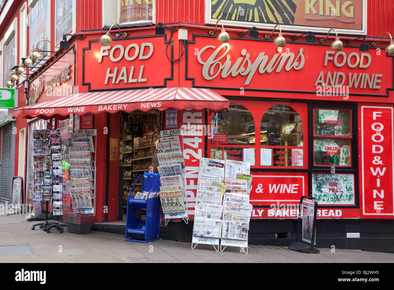 Boutique London Corner, Crispins Food Hall - Actualités Food and Wine Banque D'Images